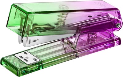 Bureau nietmachine - Papier nietapparaat - Papier verbinden - Tot 20 vel - Compact formaat - Paarsgroen