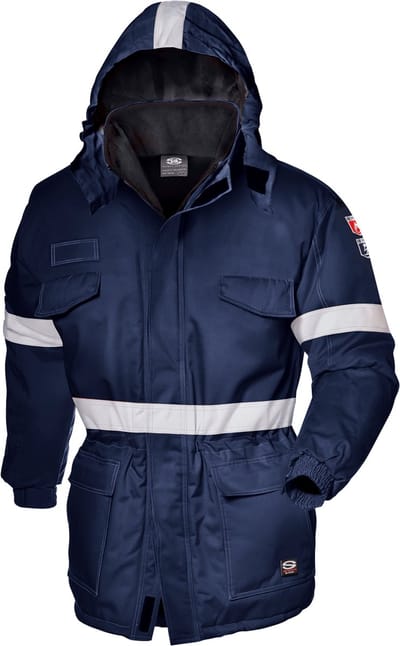 SIR SAFETY HEAVY CARBOFLAME Gevoerde Werkjas HEREN Veiligheidsjas Blauw - Vlamvertragend - Antistatisch - Reflecterende Band