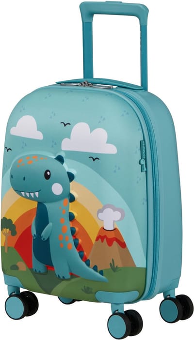 American Tourister handbagage spinner koffer - Wondertrips 4 wiel kinderkoffer 33 x 47 x 22cm - Dino