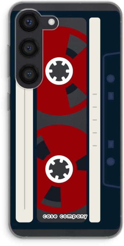 Case Company® - Hoesje geschikt voor Samsung Galaxy S23 hoesje - Here's your tape - Soft Cover Telefoonhoesje - Bescherming aan alle Kanten en Schermrand