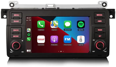 Autoradio geschikt voor BMW 3 serie M3 E46 Rover 75 MG ZT | 1999 t/m 2005 | Android 14 | Apple CarPlay & Android Auto | 4GB + 64GB | 8-Core processor | Cartronix | 2025 model | 1999 2000 2001 2002 2003 2004 2005 | Bluetooth & Wifi | Full Touch