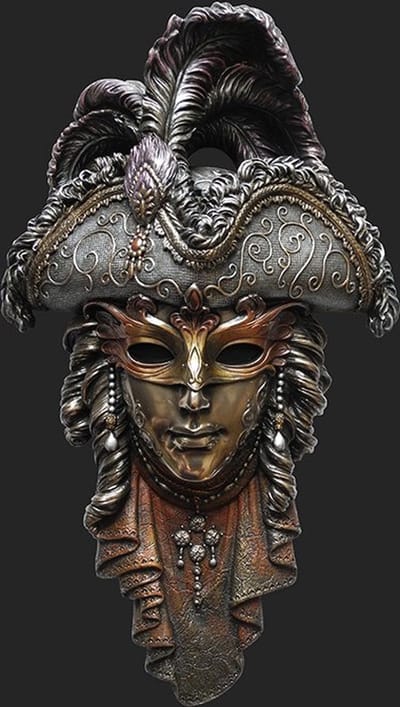 La Pirata Venetiaanse masker. wandversiering mascarade