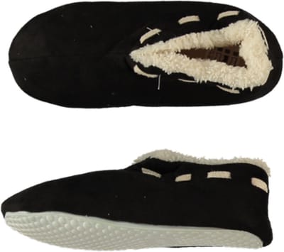 Zwarte Spaanse pantoffels/sloffen voor jongens/meisjes - Huissloffen voor kinderen - Kinder pantoffel/slof 31-32