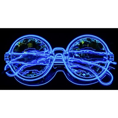 Lunettes Lumineuses Haute Qualité Cool Technologie Kaléidoscope Lumineuses LED Danse Disco Lumineuses KTV Bar Atmosphère Syllabe Électrique Accessoires sans blue