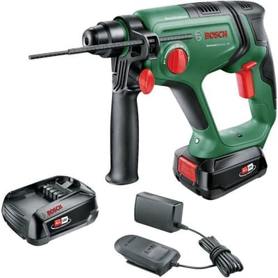 Bosch Home and Garden UniversalHammer 18V -Accu-boorhamer 18 V 2.5 Ah Li-ion Incl. 2 accus, Incl. lader, Incl. koffer