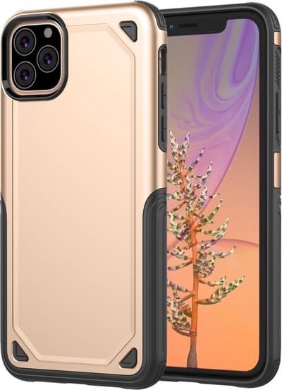 Peachy ProArmor protection hoesje bescherming geschikt voor iPhone 11 Pro Max case - Goud