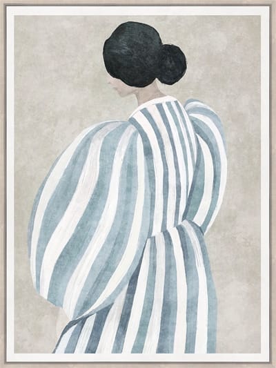 Schilderij Stripe Muse 60x80cm