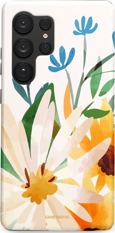 Casetastic Hoesje Geschikt voor Samsung S25 Ultra - Stijlvolle Beschermende Duo-layer Case - Veld vol zon