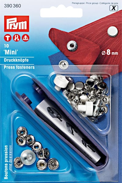 Prym naaivrijdrukknoop mini 8 mm 10 stuks