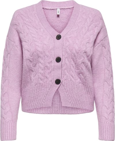 ONLY - ONLRIO LIFE LS CABLE CARDIGAN KNT - Dames - Cardigans