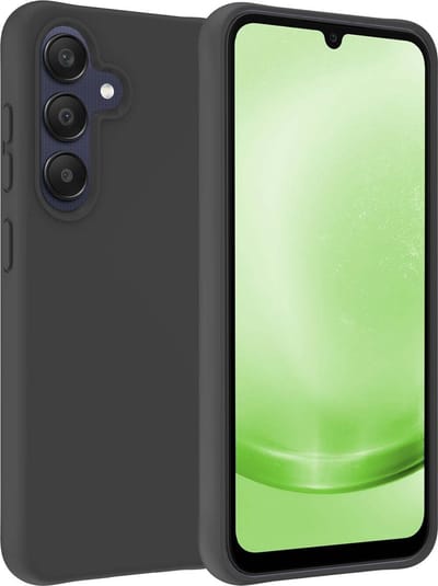 Hoesje Geschikt voor Samsung Galaxy A25 - Sterk & Shockproof - Hoes Cover - Siliconen Case - Zwart