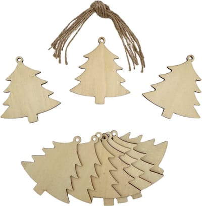 10x DIY Houten Kersthangers Kerstboom om zelf te verven | Decoratie, Kerst, Feestdagen