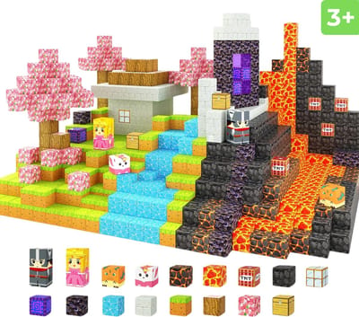 Magnetische Blokken Speelgoed - 84 Magnetische Bouwstenen - Magnetic Cubes - Magnetic Tiles - Magnetische Tegels - Constructie Speelgoed - Montessori Speelgoed - Cadeau voor Jongen of Meisje - Vanaf 3 jaar