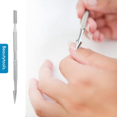 Manicure Bokkepootje / Achteruitduwer (INOX) - (NP-1697)