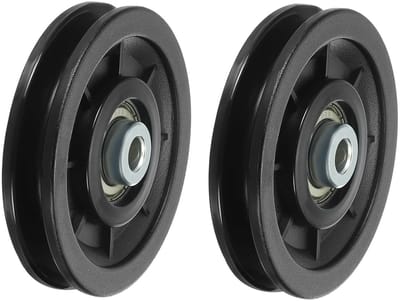 Universele riemschijf met lager 90 mm - 2 stuks nylon hefwiel voor fitnessapparatuur en kabelsystemen