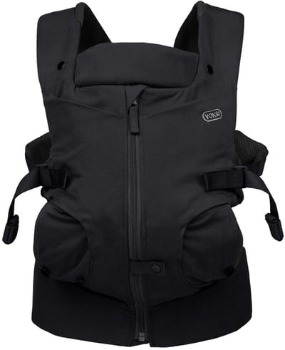 Voksi Draagzak Huddle - Draagzak - Draagzak Baby - Buikdrager - Newborn draagzak - Draagzak pasgeborenen - Black