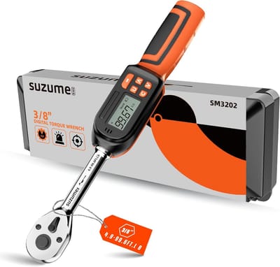 Digitale Momentsleutel 3/8 inch - Hoge Precisie 6.6-135 Nm met Alarm en LED-indicator