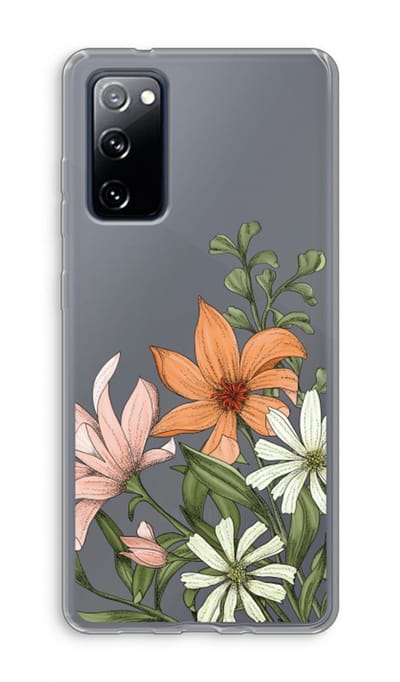 Case Company® - Hoesje geschikt voor Samsung Galaxy S20 FE / S20 FE 5G hoesje - Floral bouquet - Soft Cover Telefoonhoesje - Bescherming aan alle Kanten en Schermrand