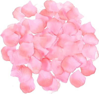 SnelShoppen - 1000 Stuks Roze Zijden Rozenblaadjes Faux Rozenblaadjes Decoratie voor Bruiloft Aisle Tafel Centerpieces Bruidsmeisje Feestelijke Gelege