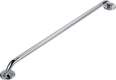 Wandbeugel chrome RVS look 80 cm extra grip. Handgreep / wandgreep voor toilet / Toiletgreep / Toiletbeugel