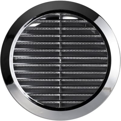 Rond Ventilatierooster met Muggennet en Kunststof Afwerking