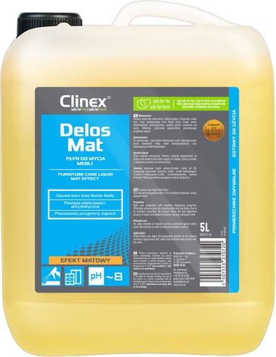 Clinex Delos Mat Meubelreiniger voor Hout en Laminaat 5 liter