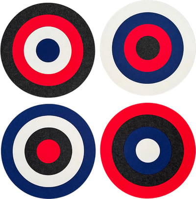 Vloerankers ringenset 40 cm – set van 4 – vilt – voor systemisch werk en opstellingen