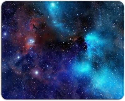 Muismat kleine muismat 21 x 26 cm - motief Galaxie - kleurrijk ontwerp - perfecte ondergrond voor jouw computer - ShopVlot
