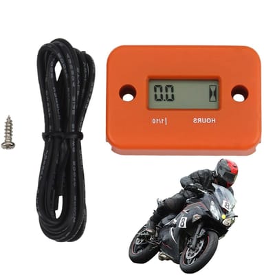 Motor Urenteller - Digitale Meter - Onderhoud Plannen - Contactloze Ontstekingsdetectie - 20 x 16 x 4 cm - Zwart