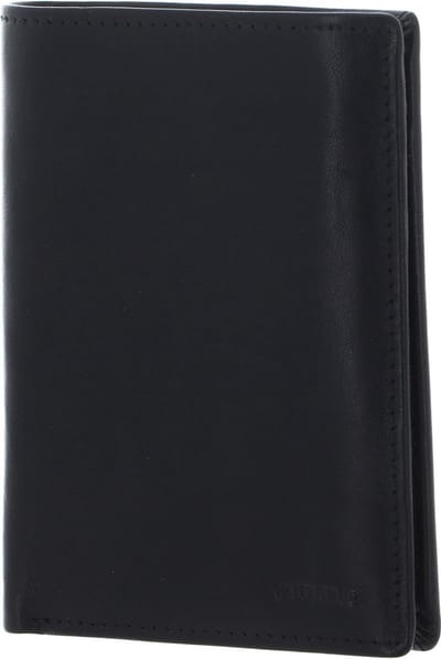 VALENTINO Leren Portemonnee Five Wallet Nero Zwart