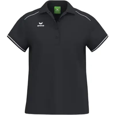 Erima Cmpt 3 Wings Polo Dames - Zwart / Wit | Maat: 34
