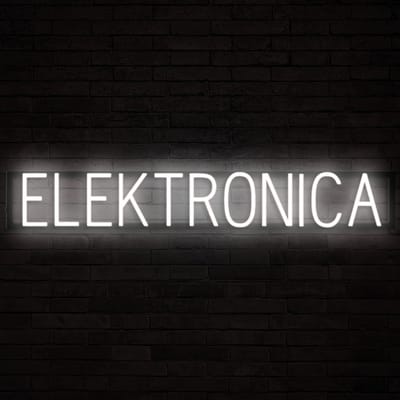 ELEKTRONICA - Lichtreclame Neon LED bord verlicht | SpellBrite | 100,24 x 16 cm | 6 Dimstanden & 8 Lichtanimaties | Reclamebord neon verlichting