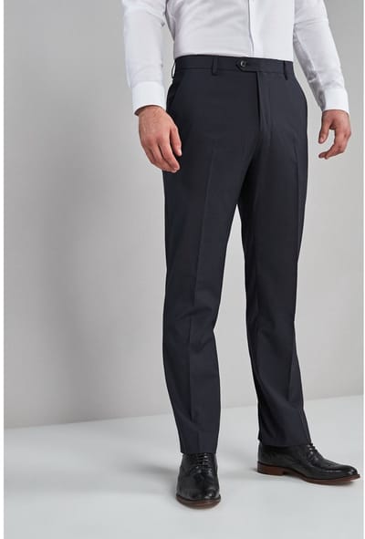 Next - Heren - Normale Pasvorm - Chique stretchy broek - Blauw