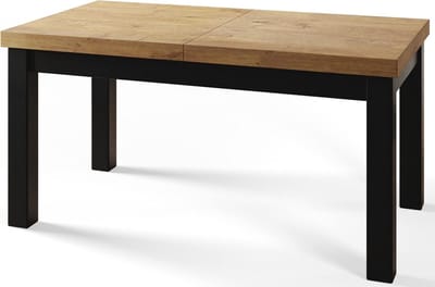Uitschuifbare Eettafel 170–250 cm x 90 cm – Rechthoekige Eetkamertafel met Marmer Look Tafelblad en Massief Beukenhouten Poten, Moderne Design Tafel voor 6-10 Personen – Laura