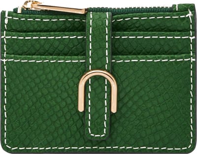 FOSSIL Kaarthouder Vada Card Case Medium Green Groen