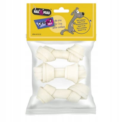 Hobby Hau&Miau Serie - Natuurlijk Gebonden Bot - 11 cm - Rundvlees - Set van 3