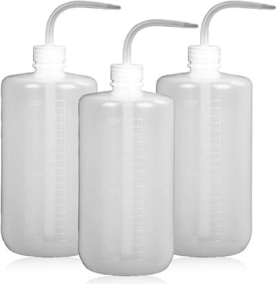Set van 3 Levensmiddelenveilige Sprayflessen 1000 ml - Lekvrije, Transparante Squeeze Flessen voor Planten, Laboratoria en Tuinonderhoud