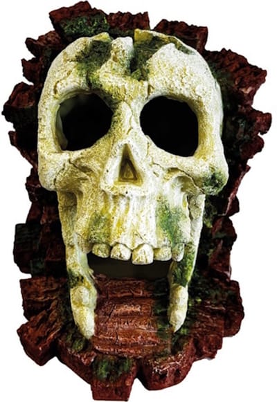 Repto Gorilla schedel terrariumdecoratie 18 x 15 x 17 cm | schuilplaats voor reptielen en amfibieën