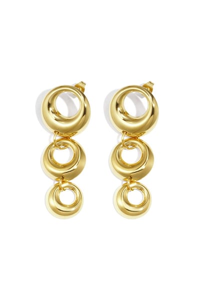 Bijoutheek Oorknoppen Bold Circle Goudkleurig