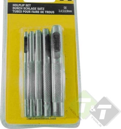 Holpijpenset, 5 delig, 3, 4, 5, 6 en 8mm, Benson