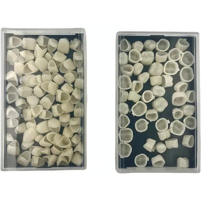 Kit de 50 Couronnes Temporaires Dentaires Facettes Dentaires Outils de Blanchiment pour Incisives Molaires Antérieures Postérieures Dentisterie
