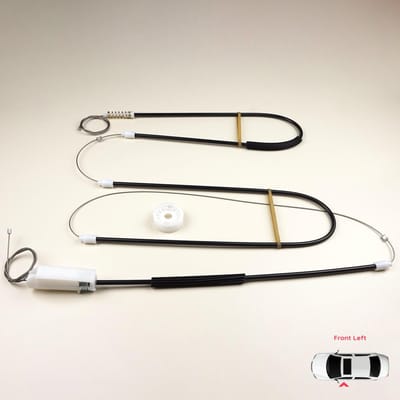 BWR486 Reparatieset Raammechanisme Linkerdeur voor BMW 3 Serie E46 Coupé Cabrio Convertible 1999-2007 2/3 Deurs 51338229105