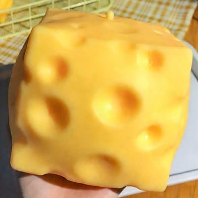 Speelgoed Reusachtig Kaas Knijpspeelgoed Extra Groot Formaat Kaas Squishy Fidget Langzame Terugslag Vormbaar Ontluchtingsbal voor Volwassenen Cadeaus