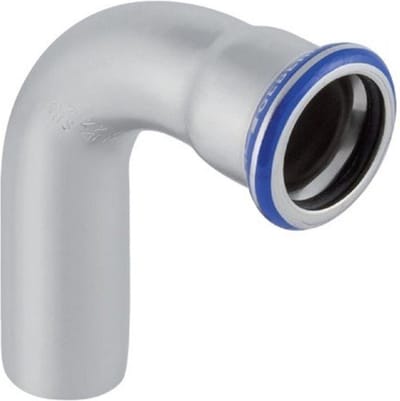 Geberit Mapress rvs inschuifbocht 90° RVS 316 spie-sok 15mm