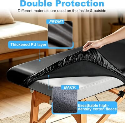 Waterdichte en Wasbare Massage Tafel Cover voor Schoonheidssalon en SPA - 180 x 70 x 8 cm, Geschikt voor Cosmetische Tafels, Therapiebanken en Tattoo Hotels