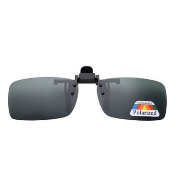 Loud and Clear® Clip On Zonnebril - Zonnebril - Overzet - Opzet - Heren - Dames - Groen - Opklapbaar - Gepolariseerd