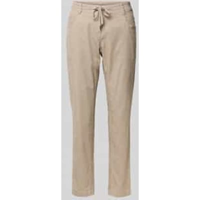 Tom Tailor - Tapered relaxed corduroy broek - Maat 42/28 - soft taupe grey
