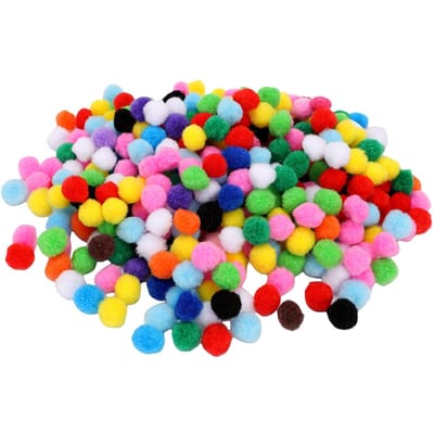 1000 Pompons 2 cm de Diamètre Boules Pompons Colorées pour Loisirs Créatifs Cours d'Art Création de Journaux Décoration de Fête