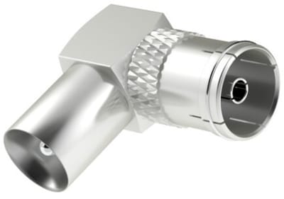 Hama Antennekabel-adapter Coax-stekker - Coax-koppeling 90°