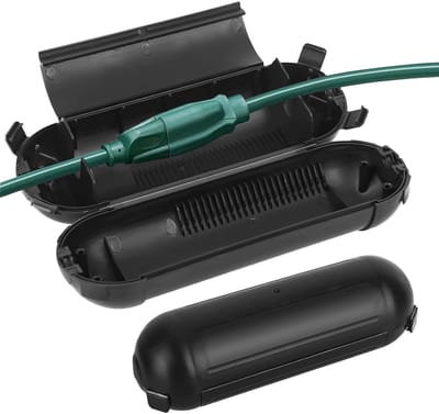 Waterdichte Tuin Kabeldoos Set van 2, Beschermende Opbergdoos voor Buiten, Ideaal voor Verlengsnoeren en Tuinaccessoires